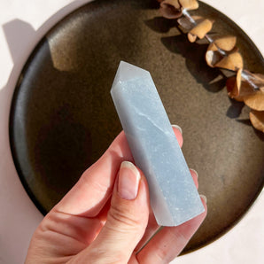 Blå calcit tårn (nr. 4)