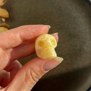 Orange calcit dødningehoved