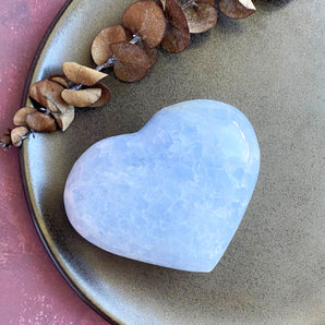Blå calcit hjerte (nr. 6)