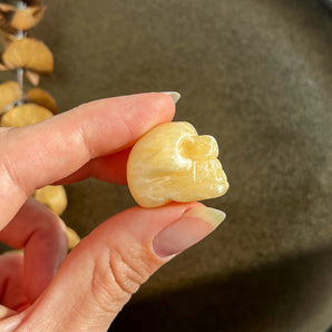 Orange calcit dødningehoved