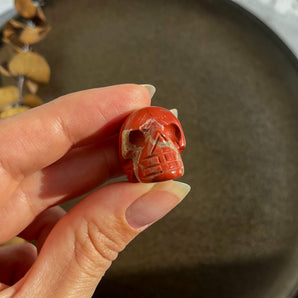 Rød jaspis dødningehoved