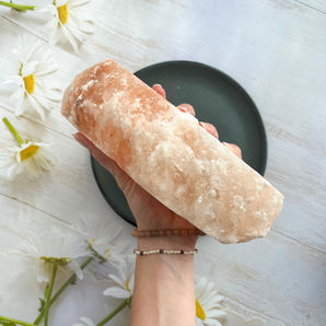 Orange himalaya salt fyrfadsstage