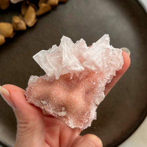 Pink halit klynge (nr. 7)