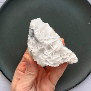 Hvid flower calcit (nr. 2)