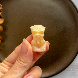 Orange calcit kvindekrop