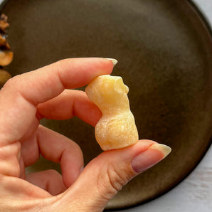 Orange calcit kvindekrop