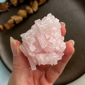 Pink halit klynge (nr. 4)