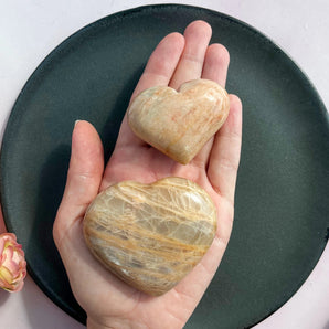 Fersken månesten hjerte