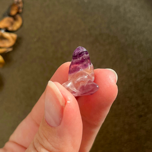 Regnbue fluorit moder jord (mini)