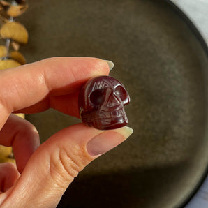 Rød agat dødningehoved