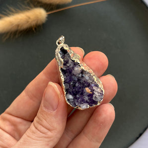 Ametyst druzy ophæng