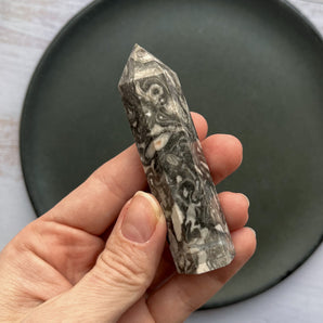 Picasso jaspis krystaltårn (nr. 4)