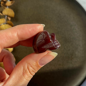 Rød agat dødningehoved