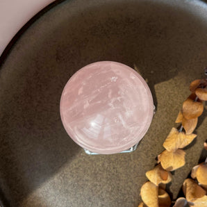 Rosakvarts krystalkugle (nr. 1)
