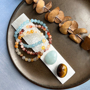 Selenit stav med mandala