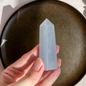 Blå calcit tårn (nr. 3)