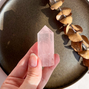 Rosakvarts krystaltårn (nr. 1)